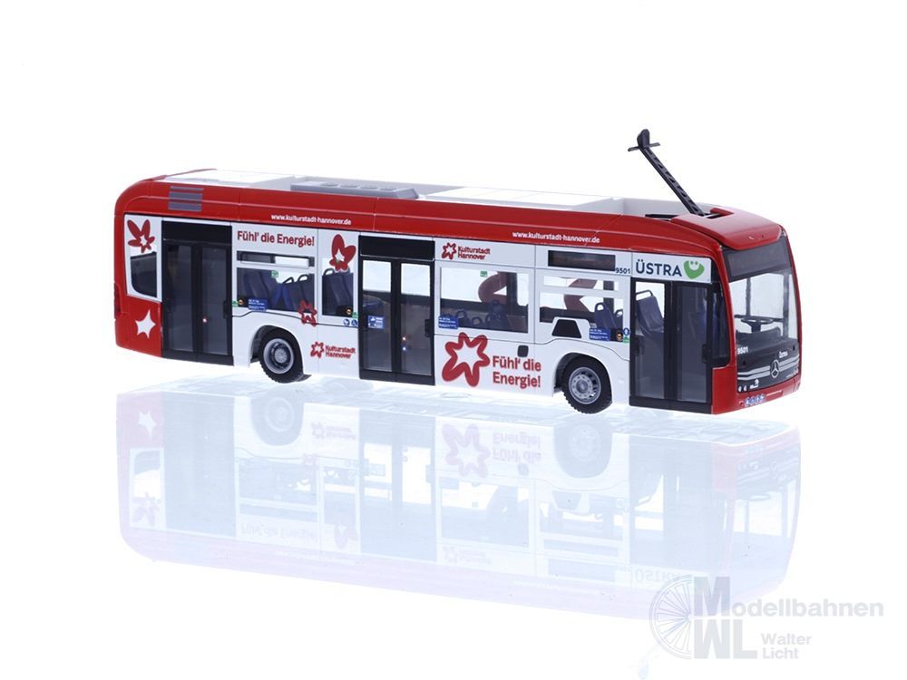 Rietze 75597 - Mercedes-Benz eCitaro üstra - Kulturstadt Hannover H0 1:87 Rietze 75597 - Mercedes-Benz eCitaro üstra - Kulturstadt Hannover H0 1:87