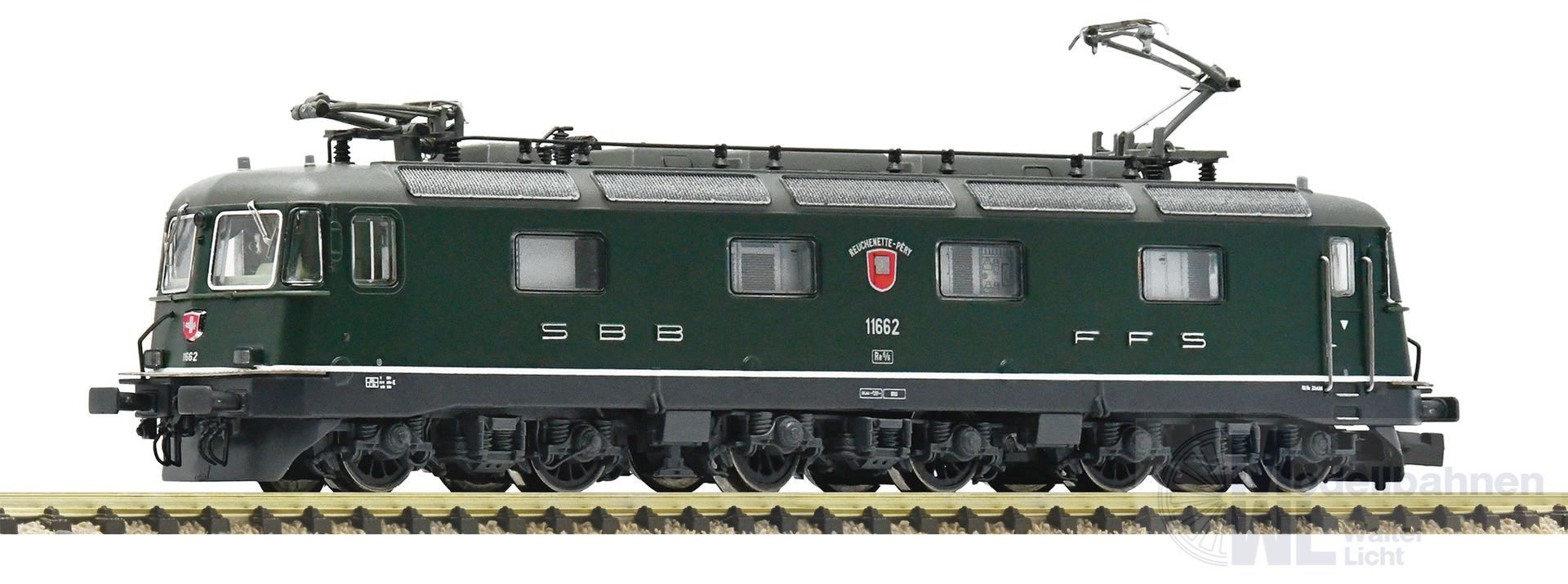 Fleischmann 734126 - E-Lok Re 6/6 SBB Ep.V/VI 11662 grün N 1:160 Fleischmann 734126 - E-Lok Re 6/6 SBB Ep.V/VI 11662 grün N 1:160