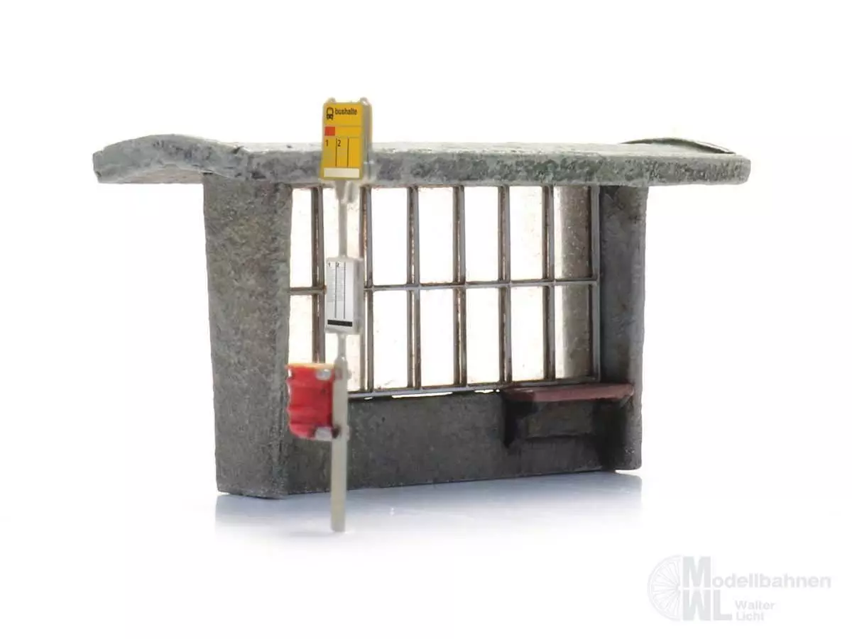 ARTITEC b.v. 316103 - Bushäuschen Beton mit Bushaltestelle N 1:160
