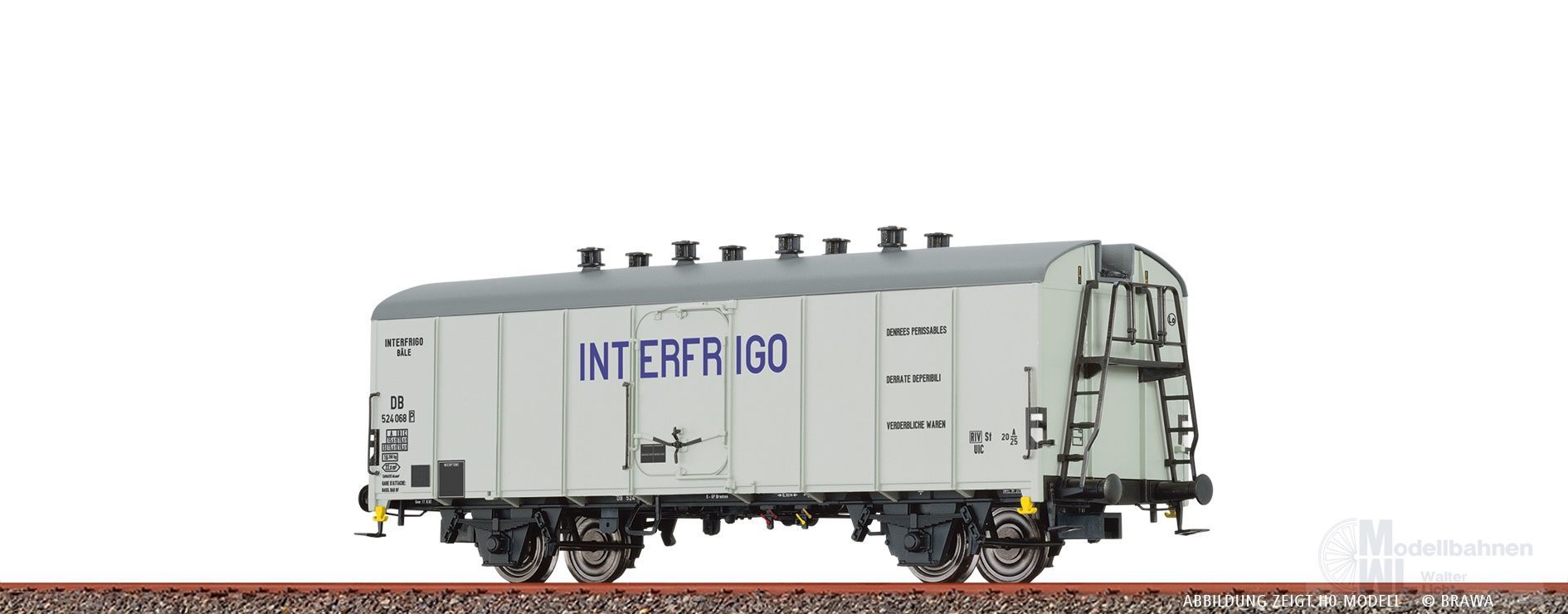 Brawa 67119 - Kühlwagen DB Ep.III UIS Standard 1 Interfrigo N 1:160 Brawa 67119 - Kühlwagen DB Ep.III UIS Standard 1 Interfrigo N 1:160