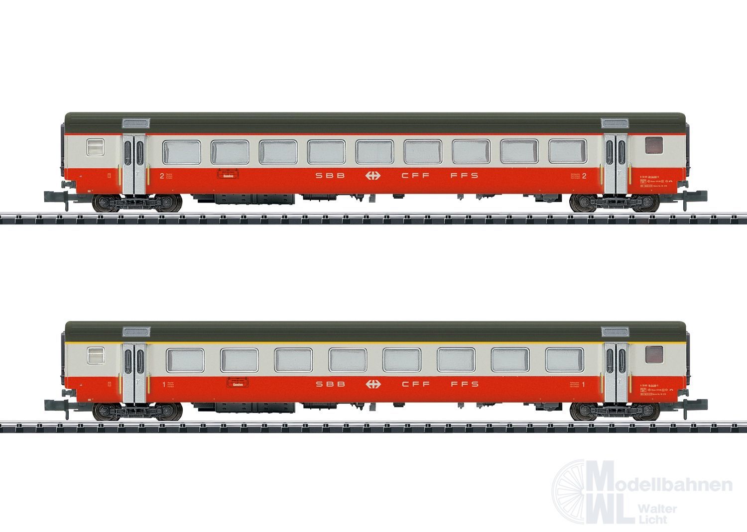 Trix 18721 - Personenwagen Set SBB Ep.IV 2.tlg. Swiss Express N 1:160