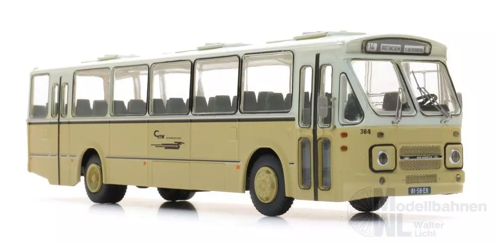 ARTITEC b.v. 487.070.45 - Regionalbus GTW 364 DAF front 2 Ausstieg hinten Fertigmodell H0 1:87