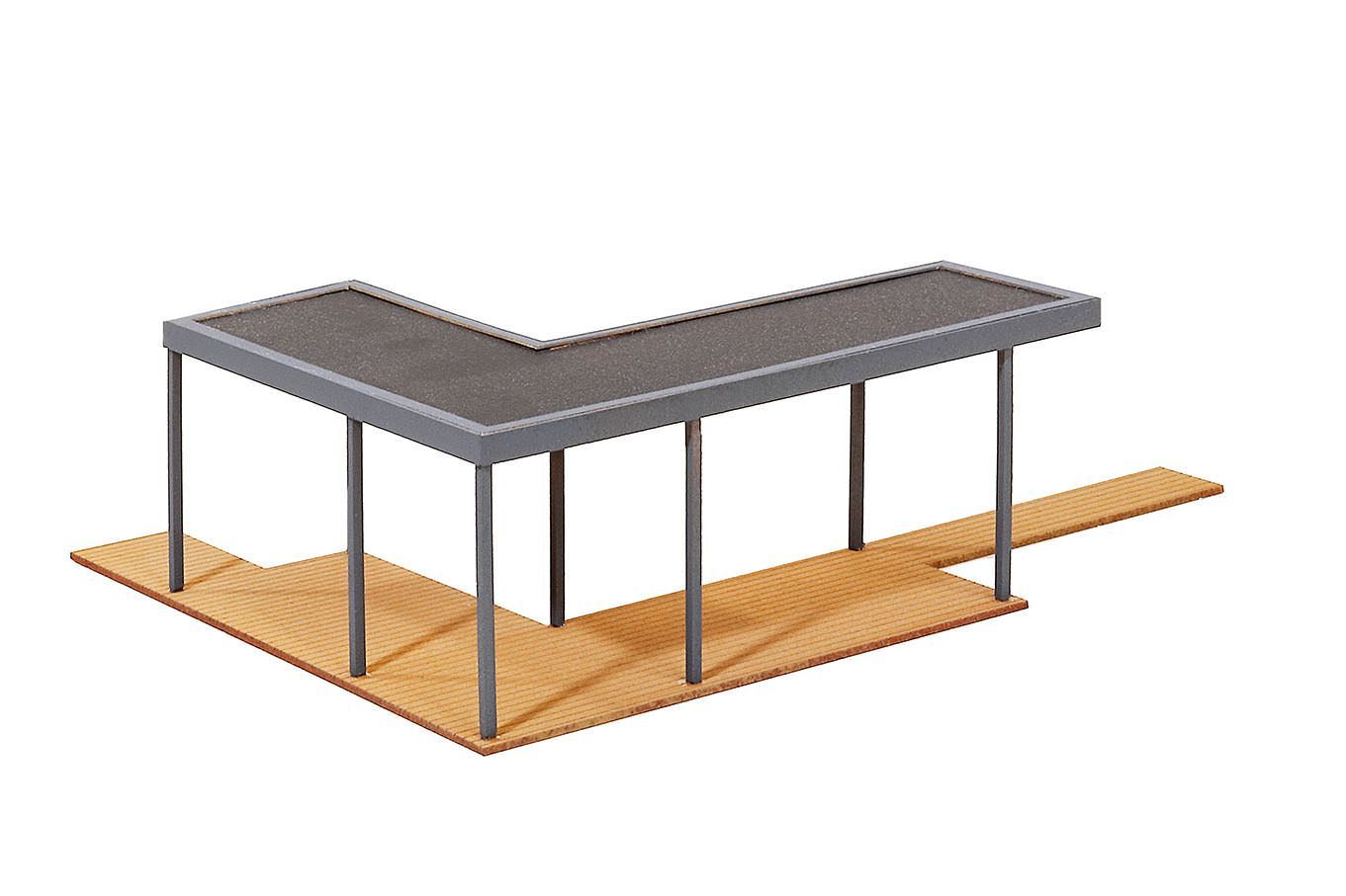 Kibri 38345 - Überdachte Terrasse Polyplate Bausatz H0 1:87