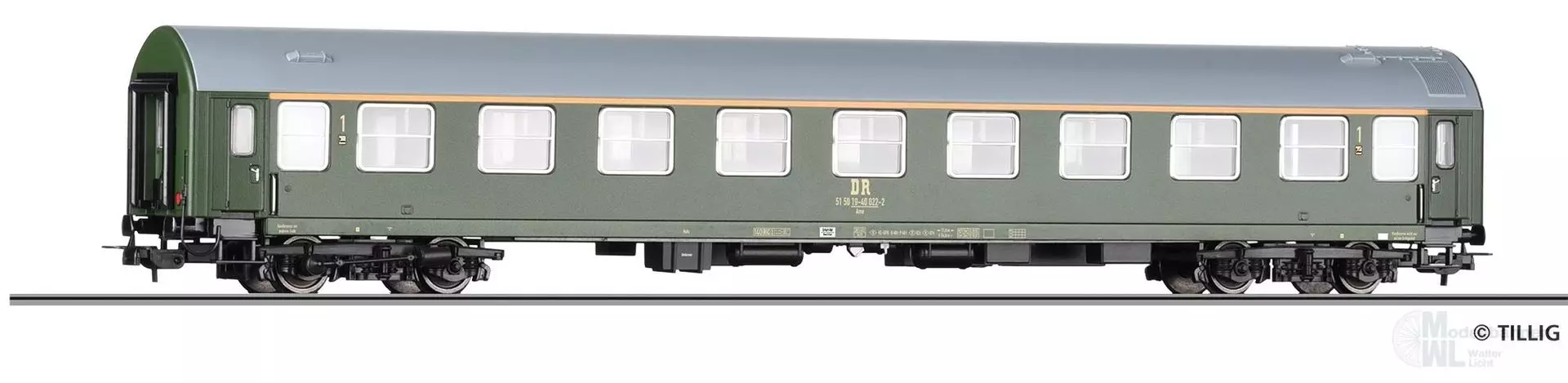 Tillig 79104 - Personenwagen DR Ep.IV 1.Kl. Am H0/WS