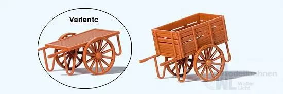 Preiser 17711 - Bahnsteigkarre. Fertigmodell H0 1:87