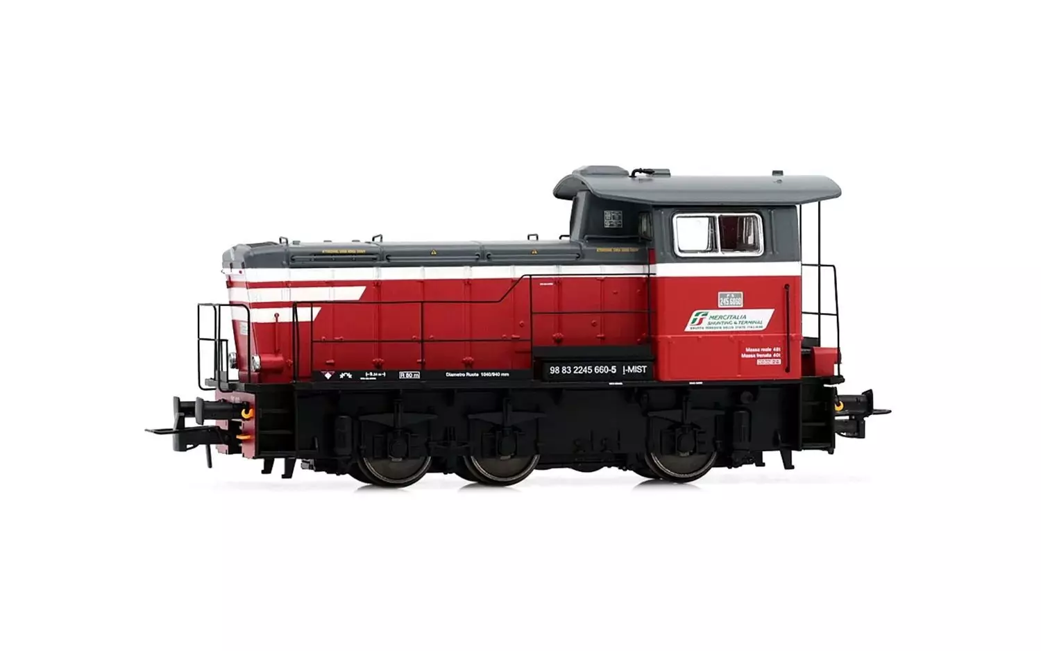 Rivarossi 2932S - Diesellok D 245 Mecitalia Shunting & Terminal Ep.VI H0/GL Sound