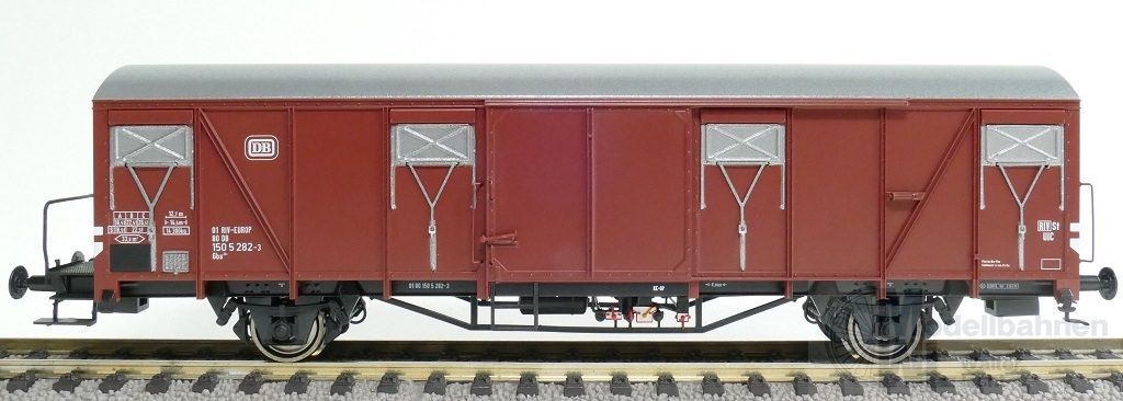 Exact Train 20721 - Güterwagen gedeckt DB Ep.IV Gbs 254 H0/GL Exact Train 20721 - Güterwagen gedeckt DB Ep.IV Gbs 254 H0/GL