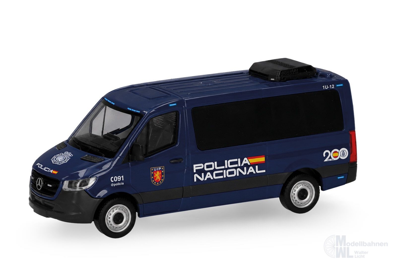 Herpa 099950 - Mercedes-Benz Sprinter 18 Bus FD Policia H0 1:87