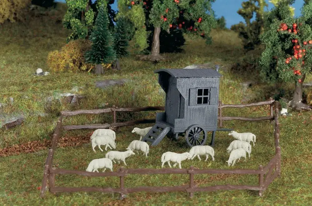Vollmer 47717 - Schäferwagen mit Schafherde N 1:160