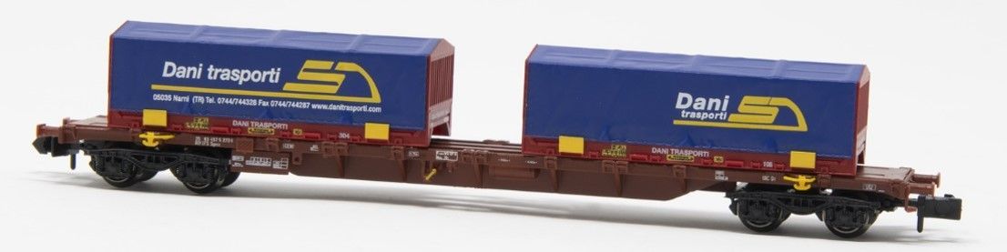 Arnold 6586 - Containertragwagen FS Ep.VI 2 x 22´Dani Transporti N 1:160
