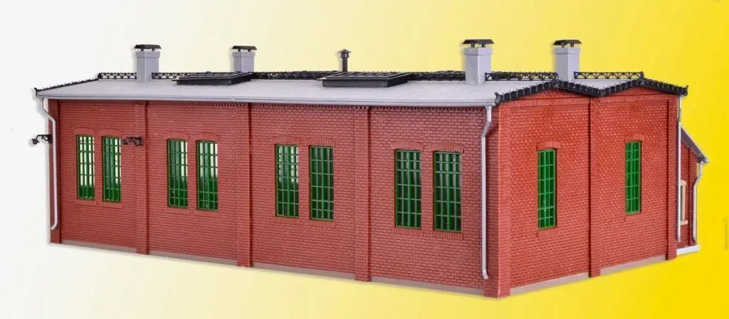 Vollmer 45752 - Ringlokschuppen mit Türsch H0 1:87