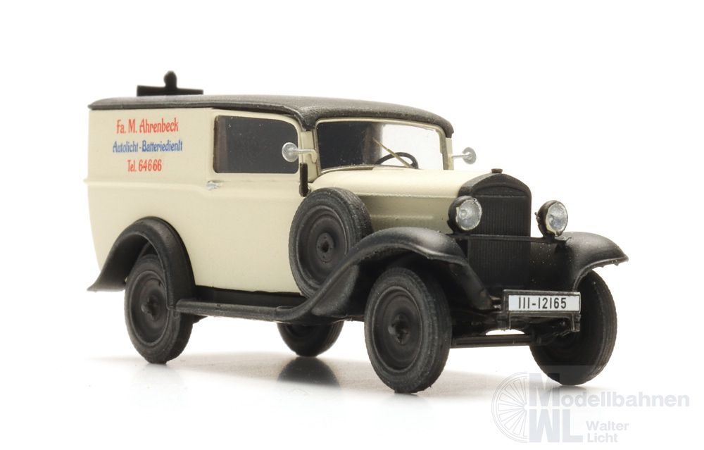 ARTITEC b.v. 387.649 - Opel 1.2l Kastenwagen Ahrenbeck Fertigmodell H0 1:87 ARTITEC b.v. 387.649 - Opel 1.2l Kastenwagen Ahrenbeck Fertigmodell H0 1:87