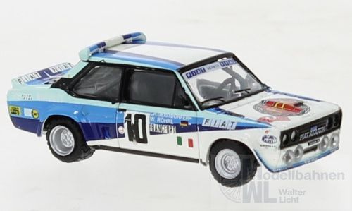 Brekina 22654 - Fiat 131 Abarth 10 Walter Röhrl MonteCarlo-Sieger 1980 H0 1:87
