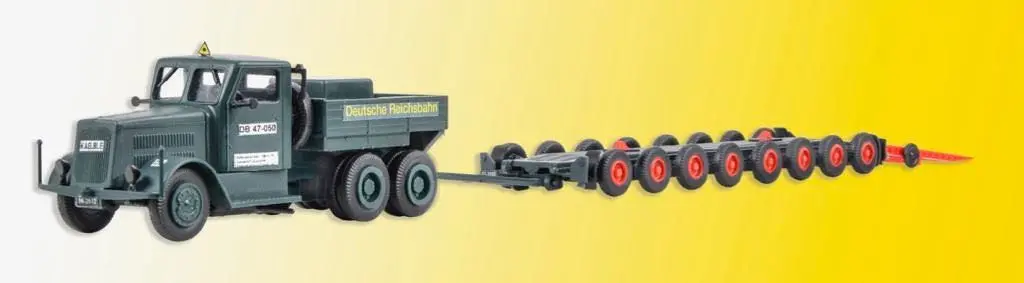 Kibri 13570 - KAELBLE Zugmaschine mit Straßenroller H0 1:87