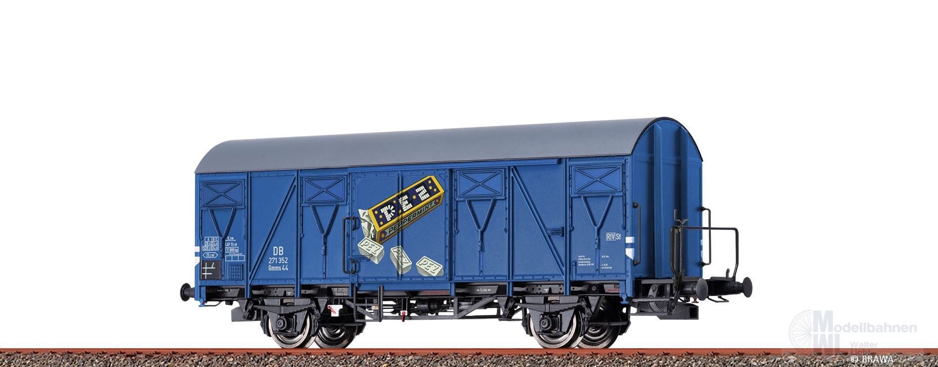 Brawa 51138 - Güterwagen ged. DB Ep.III PEZ H0/GL