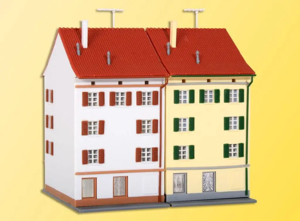 Kibri 36843 - Mehrstöckiges Wohnhaus mit Ladengeschäft 2 Stück Z 1:220