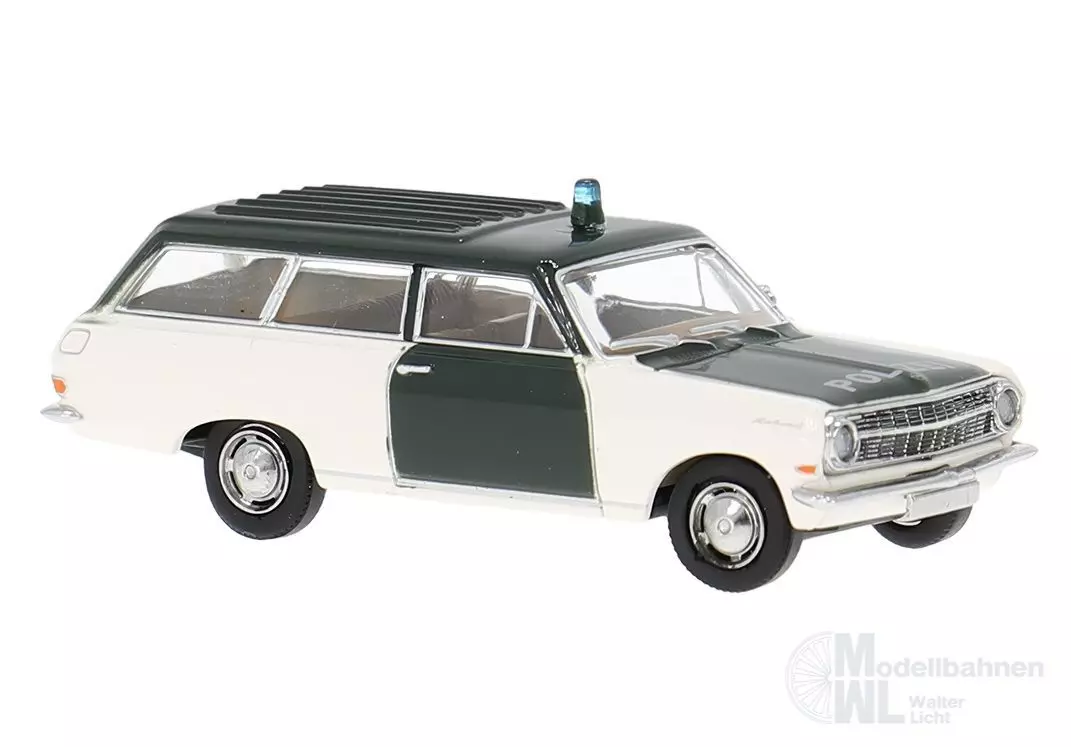 Brekina 20474 - Opel Rekord A CarAVan der Polizei H0 1:87