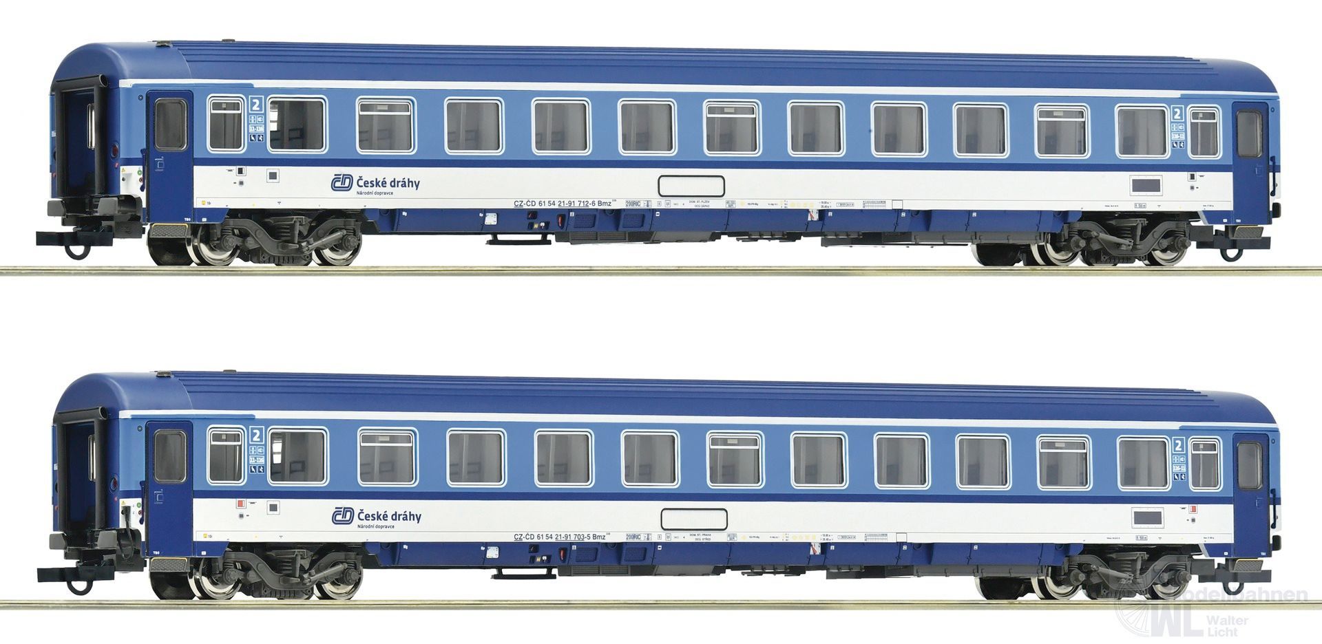 Roco 6200157 - Personenwagen Set CD Ep.VI 2.tlg. H0/GL Roco 6200157 - Personenwagen Set CD Ep.VI 2.tlg. H0/GL