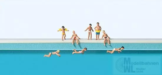 Preiser 79091 - Kinder im Schwimmbad N 1:160