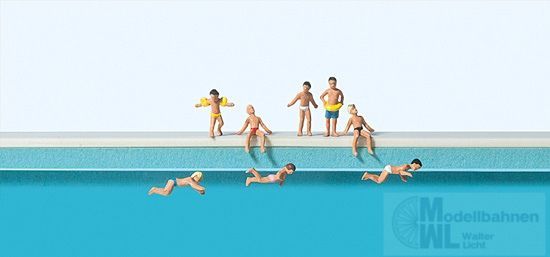 Preiser 79091 - Kinder im Schwimmbad N 1:160