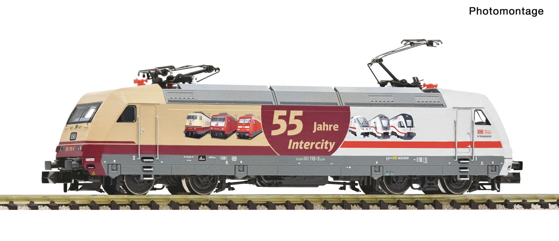 Fleischmann 7570117 - E-Lok BR 101 110-5 DB Ep.VI 55 Jahre IC N 1:160 Sound