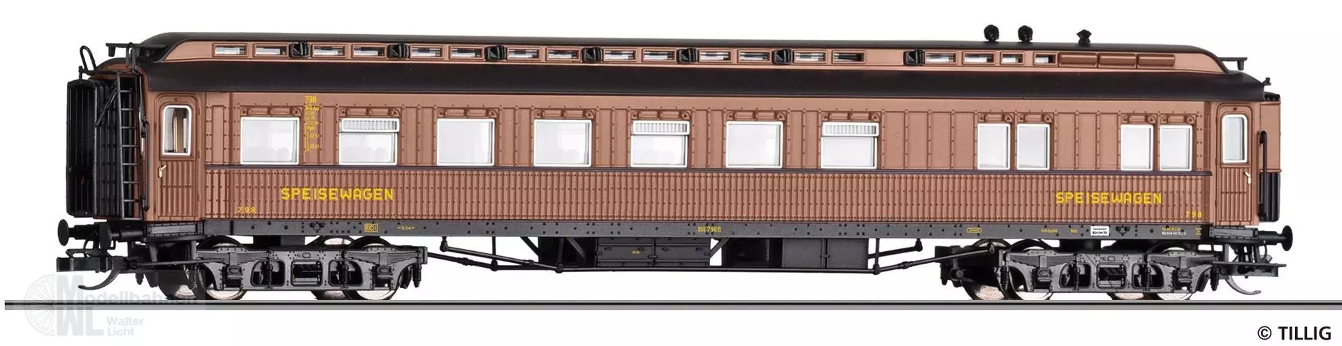 Tillig 12051 - Speisewagen DB Ep.III WR4ü DSG TT 1:120