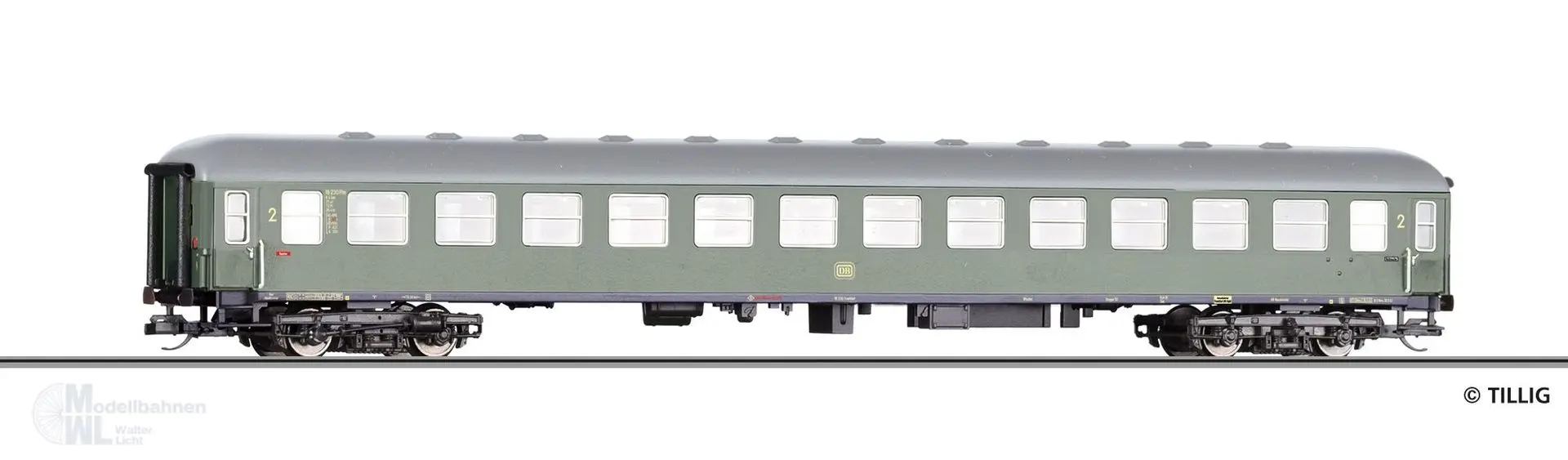 Tillig 16222 - Personenwagen DB Ep.III 2.Kl. B4üm-54 TT 1:120
