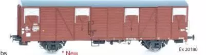 Exact Train 20189 - Güterwagen gedeckt NS Ep.IV GBS mit farbigem Hintergrund H0/GL