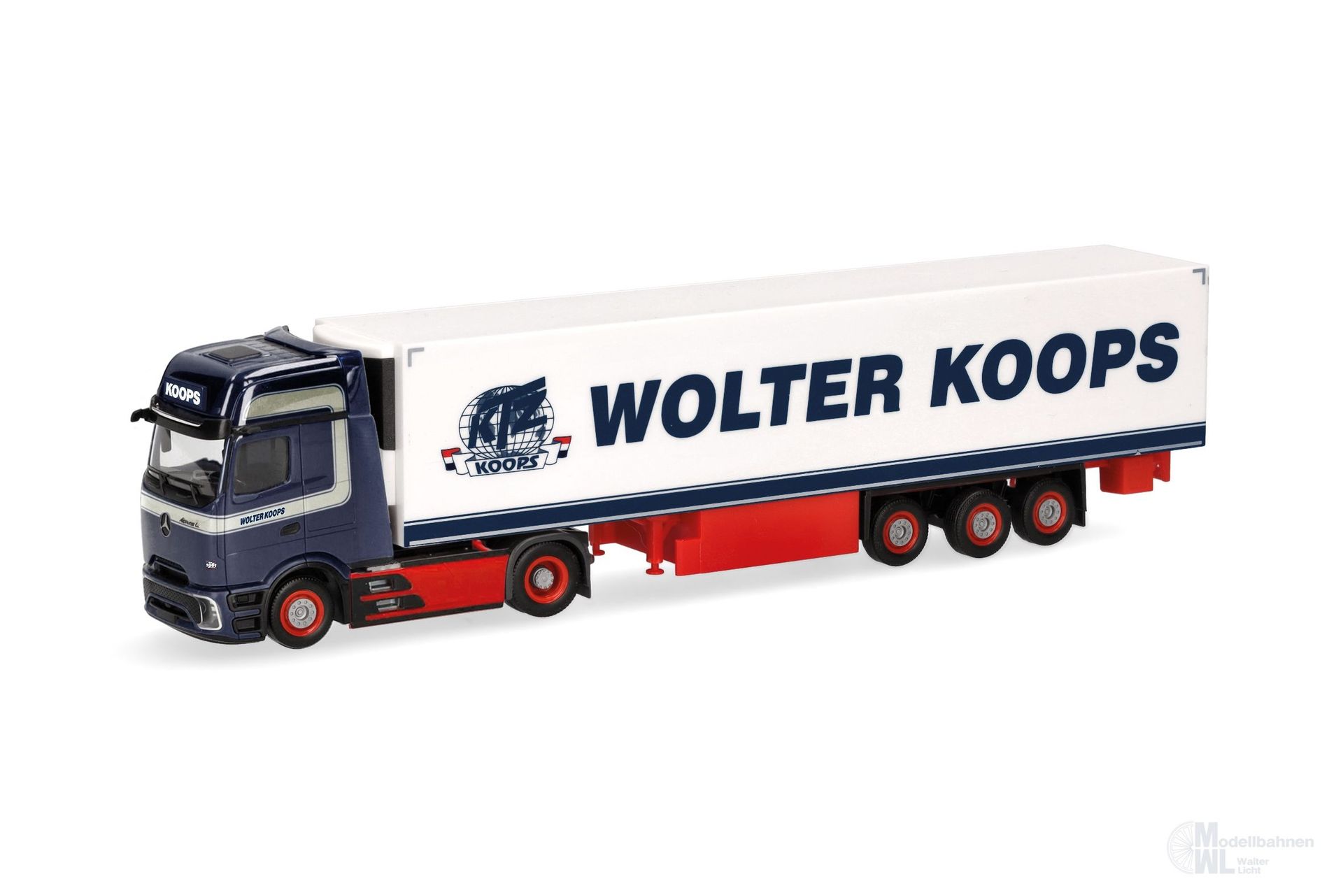 Herpa 319966 - Mercedes-Benz Actros L ProCabin Kühlkoffer-Sattelzug Wolter Koops H0 1:87