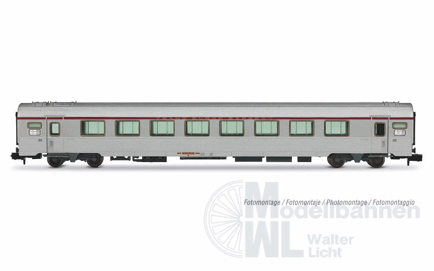 Arnold 4499 - Personenwagen Set SNCF Ep.IV TEE Jules Verne 4.tlg. N 1:160
