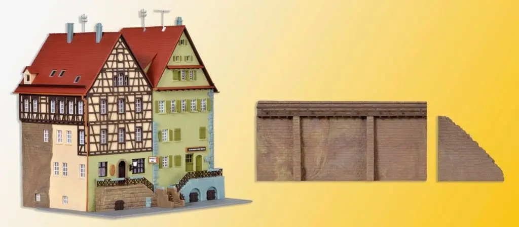 Kibri 37110 - Haus auf der Mauer Schwäbisch Hall 2 Stück N 1:160