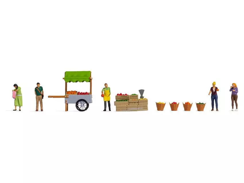 Noch 16226 - Figuren-Themenwelt Obststand H0 1:87