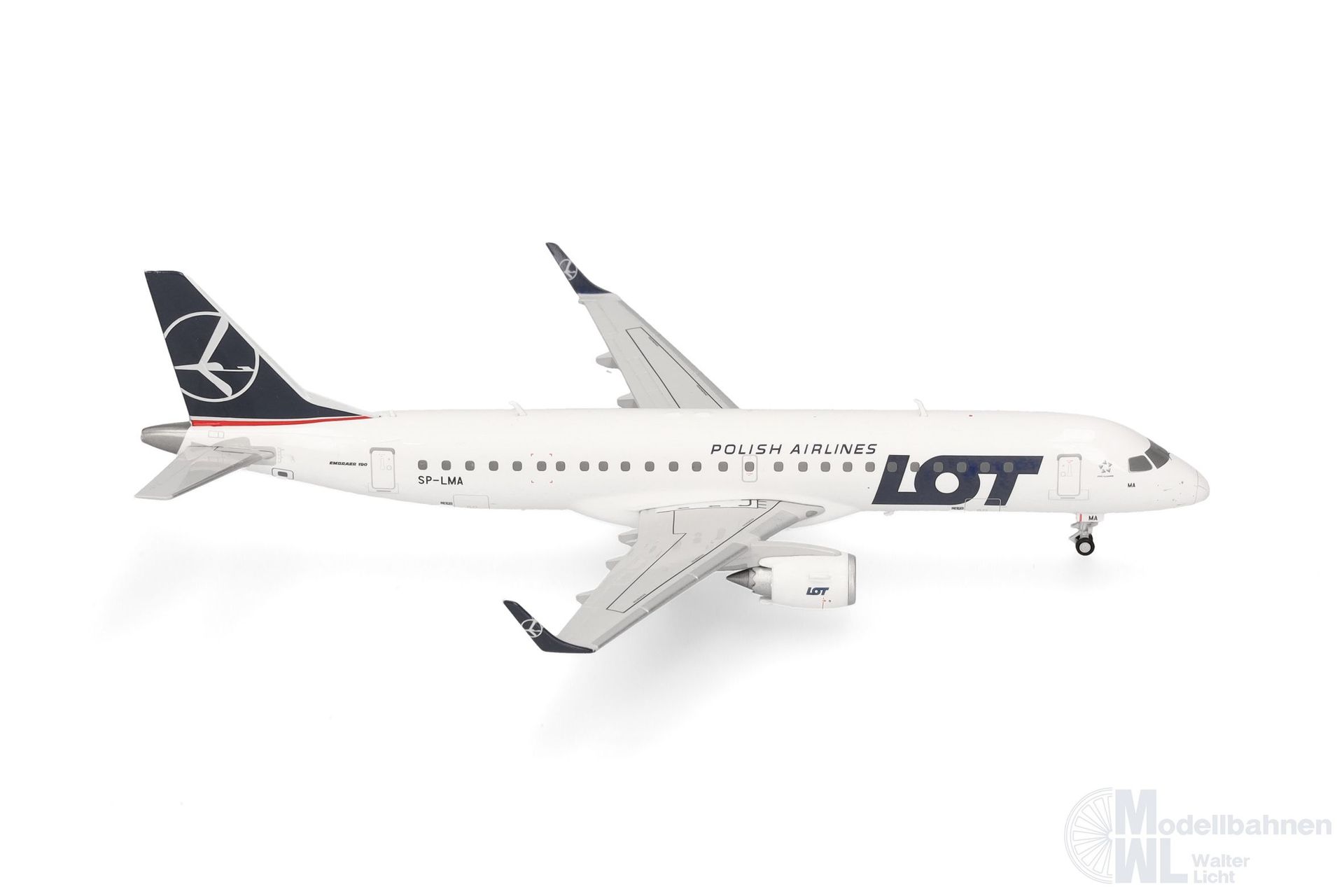 Herpa 573818 - Embraer E190 LOT Polish Airl 1:200