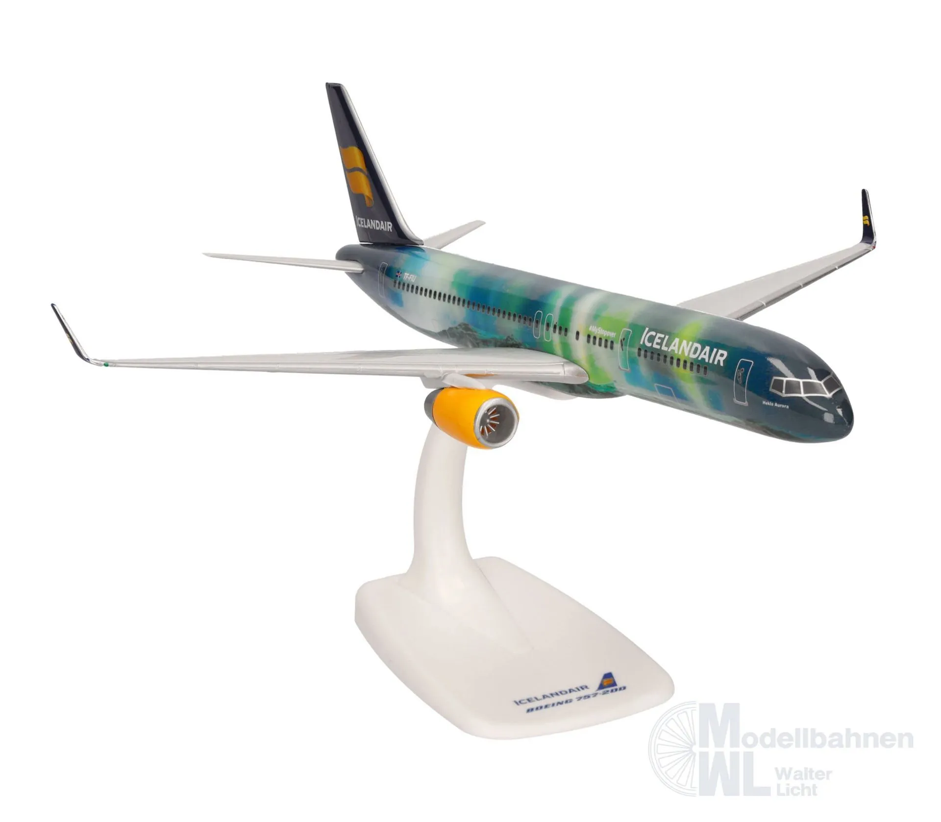 Herpa 610735-001 - Boeing 757-200 Icelandair Hekla Aurora 1:200
