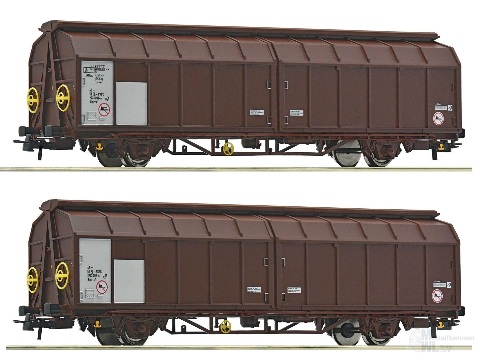 Roco 6600096 - Schiebewandwagen Einheit PKP Cargo Ep.VI 2.tlg. H0/GL