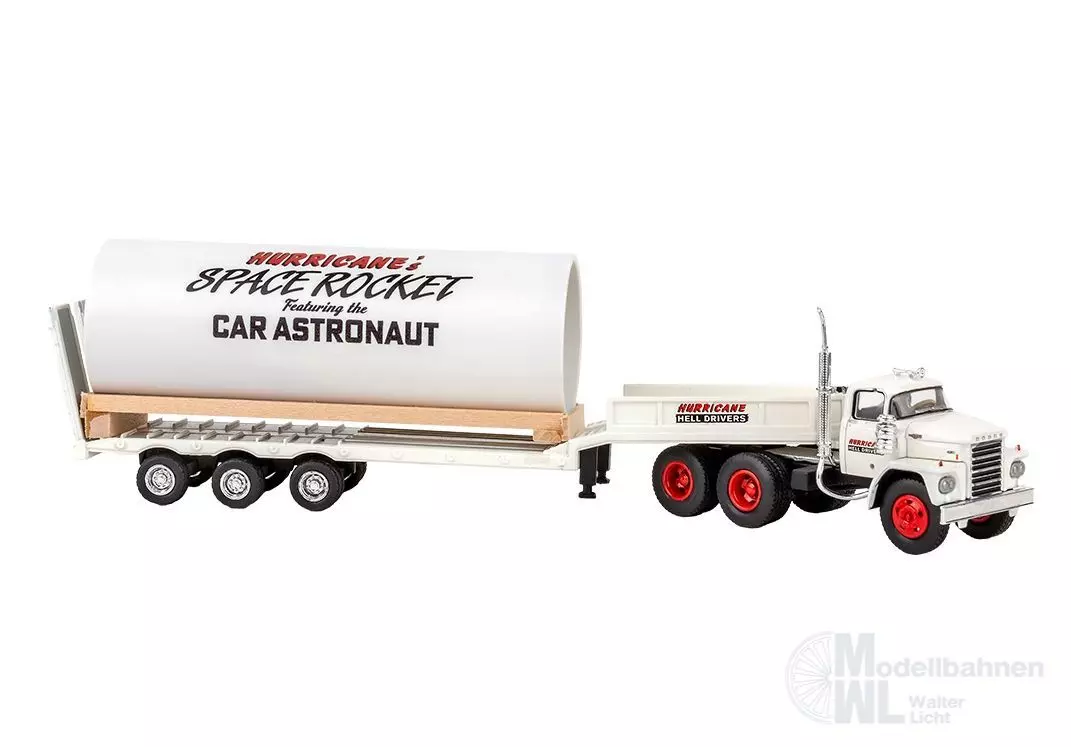 Brekina 86308 - Dodge LCF mit Abschußrampe für Rakete H0 1:87