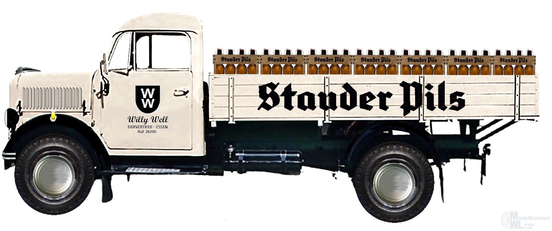 NPE NA88437 - Borgward B 1250 Stauder Pils Essen H0 1:87