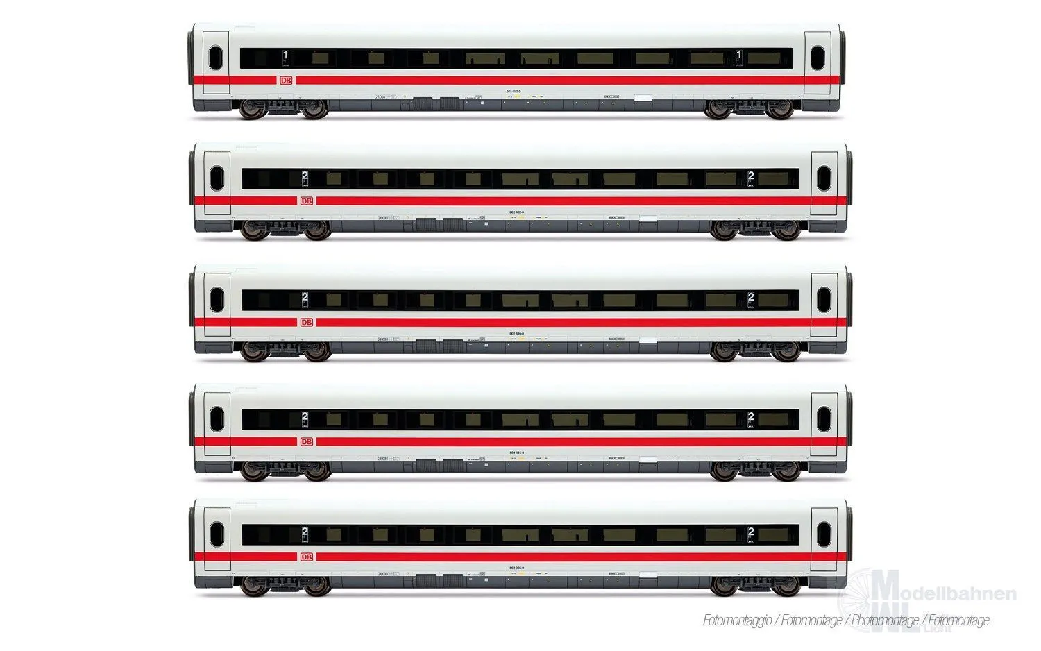 Lima 4682 - Ergänzungswagen Set ICE 1 DB Ep.V 5.tlg. Landshut H0/GL
