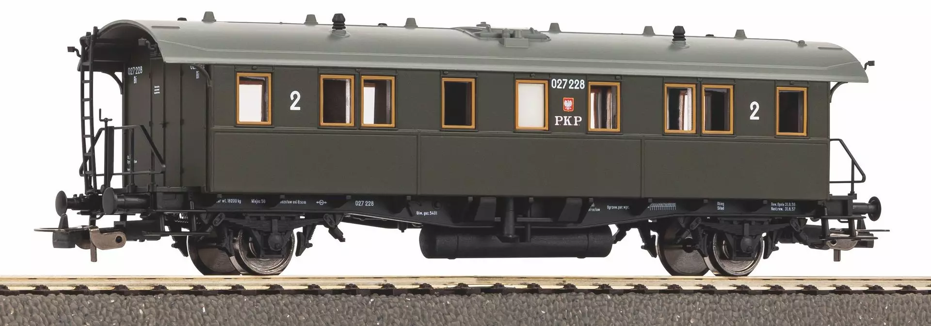 Piko 53197 - Durchgangswagen PKP Ep.III 2.Kl. H0/GL