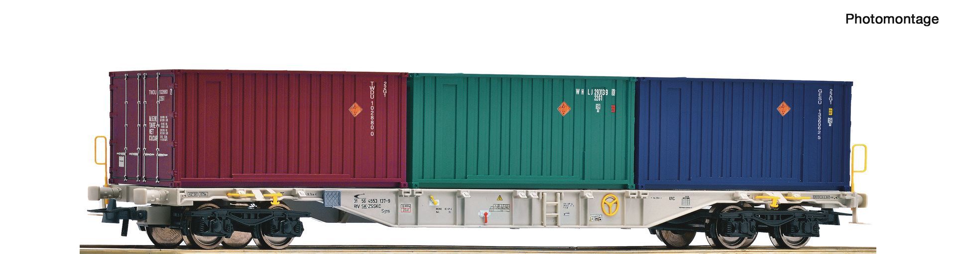 Roco 6600448 - Containertragwagen Sgns ZSSK Cargo