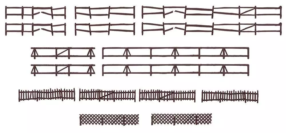 Faller 180857 - 4 Garten- und Feldzaune H0 1:87
