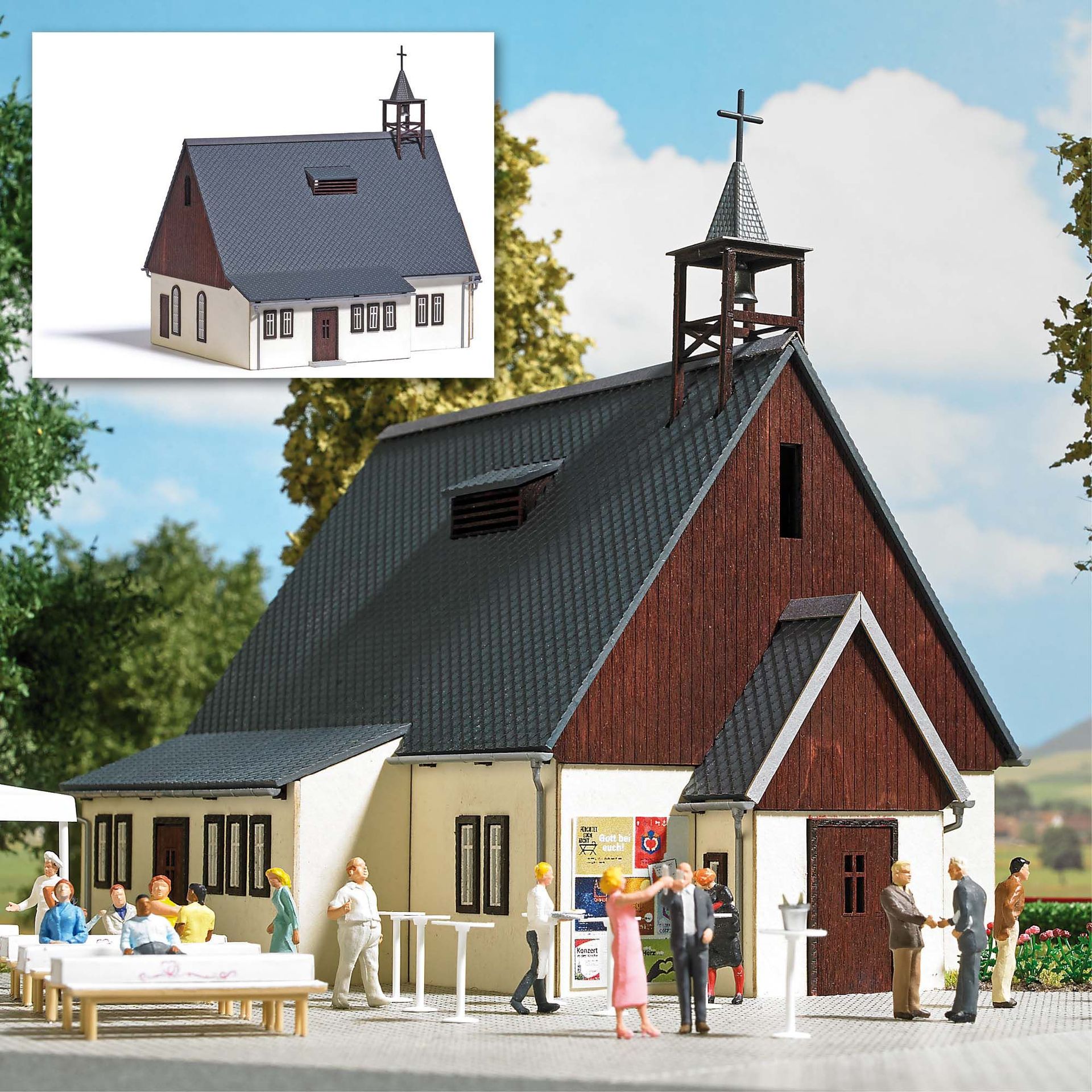 Busch 1940 - Kapelle Bad Reiboldsgrün H0 1:87