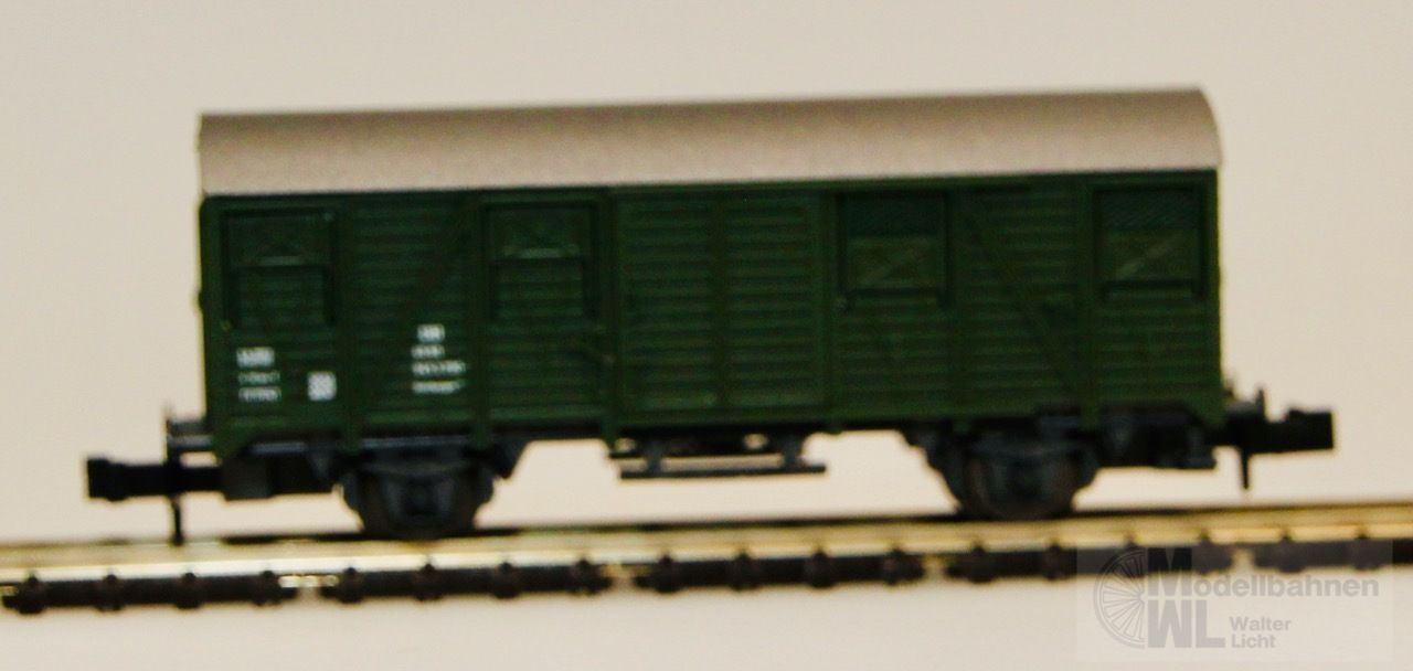 Roco 02329D - ROCO - Güterwagen ged. DB Bahndienstwagen grün Gms55 N 1:160