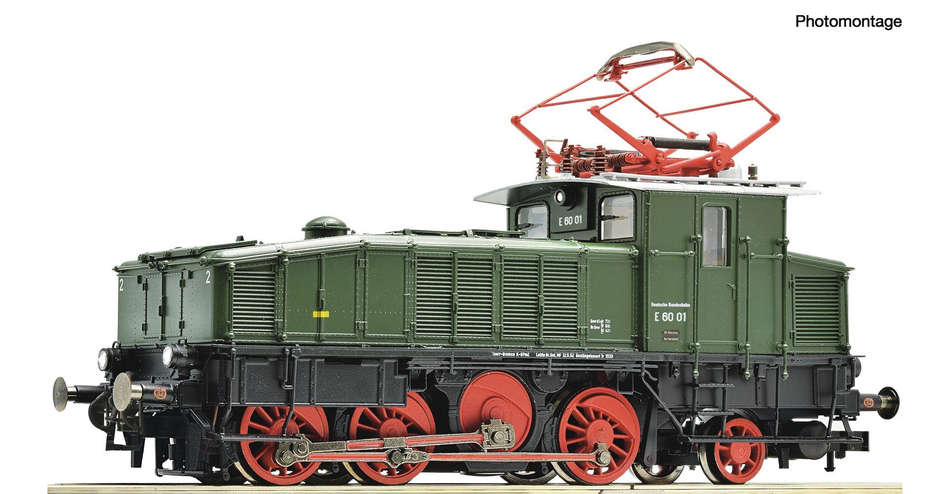 Roco 7520253 - E-Lok BR E 60 01 DB Ep.III grün H0/WS SOUND