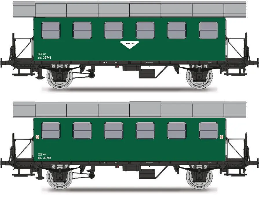 Jägerndorfer Modellbahn 77300 - Personenwagen Set ÖBB Ep.III 3.tlg. BiH Halbfenster H0/GL