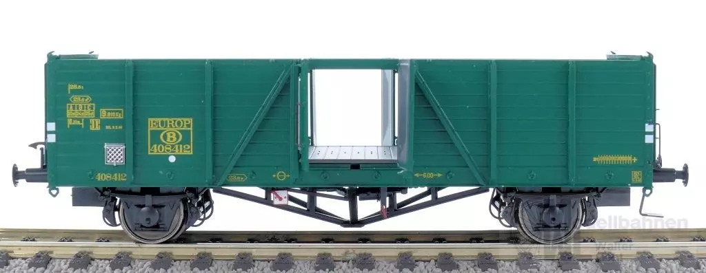 Exact Train 20307 - Güterwagen offen NMBS Ep.III Villach grün H0/GL