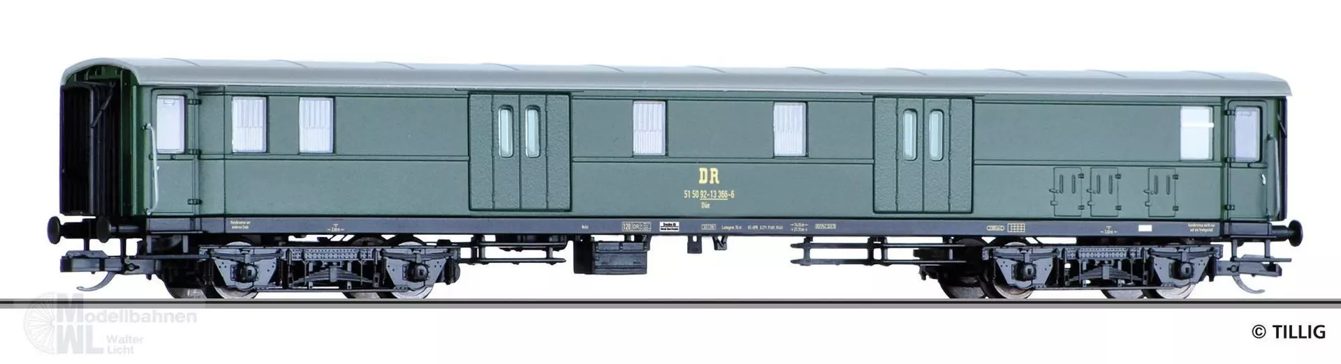 Tillig 13377 - Gepäckwagen DR Ep.IV Dge TT 1:120
