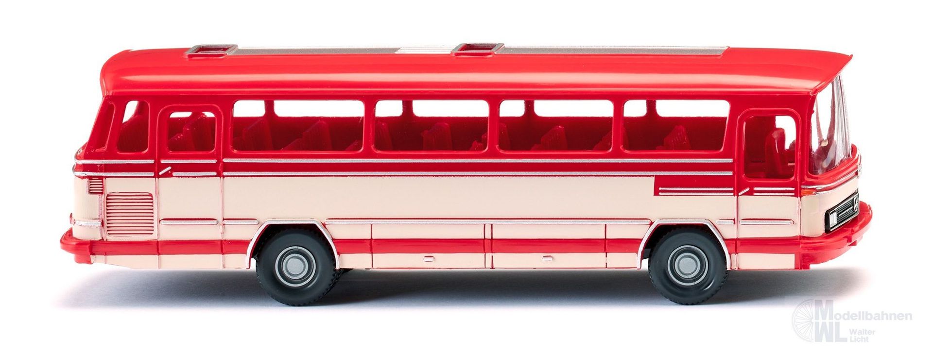 Wiking 070902 - Mercedes-Benz O 302 Reisebus verkehrsrot H0 1:87