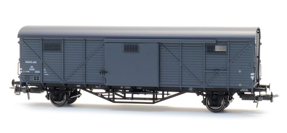 ARTITEC b.v. 20.311.03 - Güterwagen ged. NS Ep.III SCHK 20991 grau H0/GL