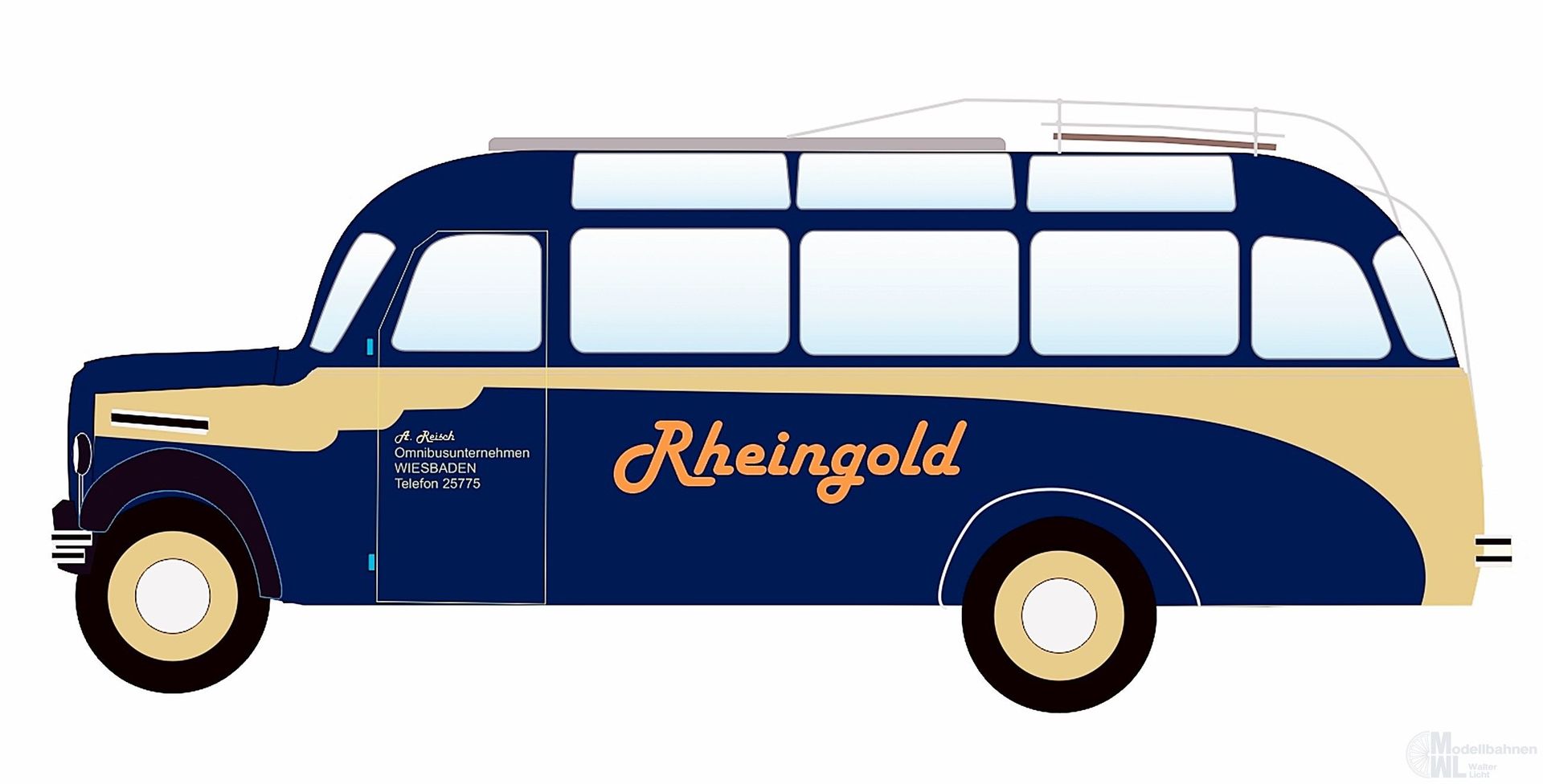 NPE NA88054 - Borgward Bus B 2000 Rheingold 1:87